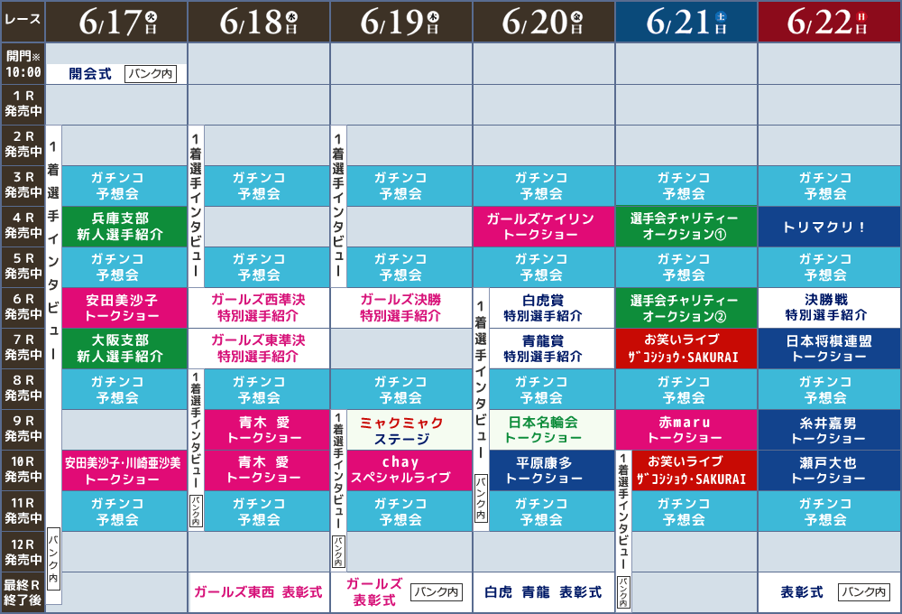 タイムスケジュール